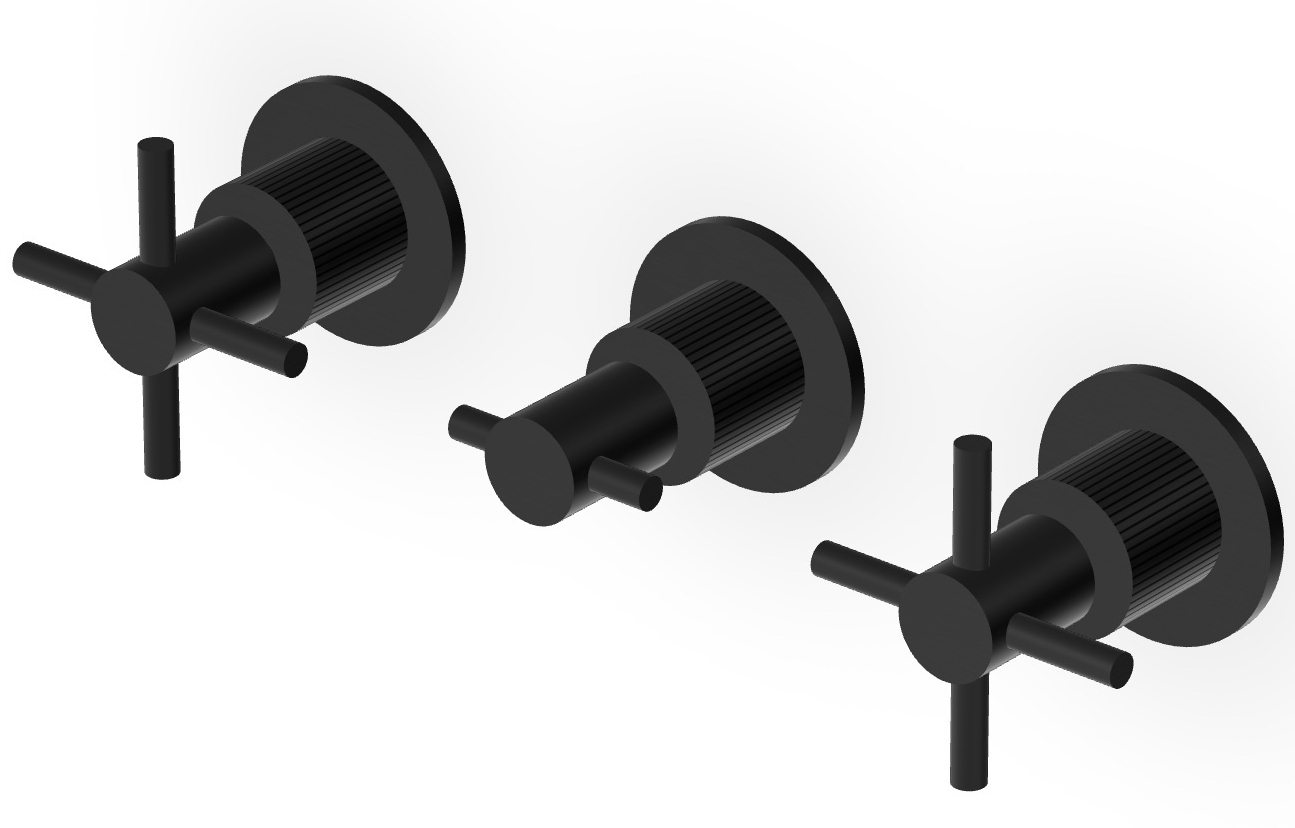 Zucchetti Helm Waschtischarmatur Unterputz schwarz ZHM695.XP81G2