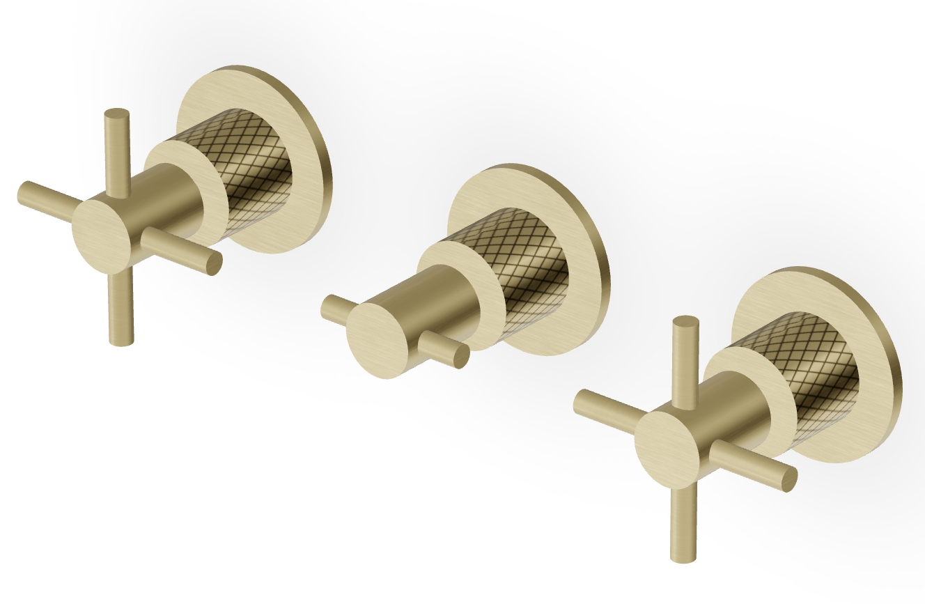 Zucchetti Helm Waschtischarmatur Unterputz gold ZHM695.XP31G3