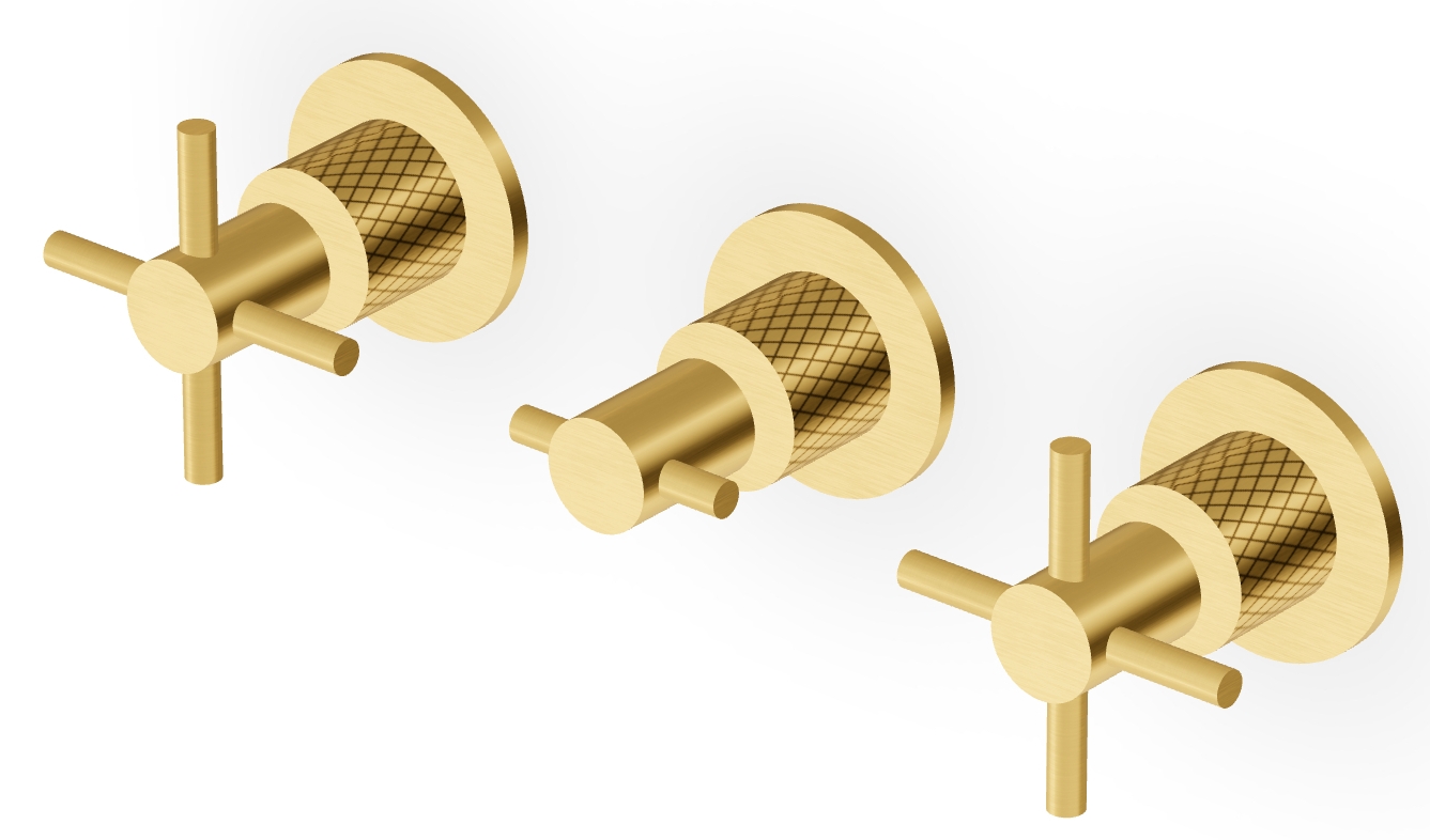 Zucchetti Helm Waschtischarmatur Unterputz gold ZHM695.XP41G3