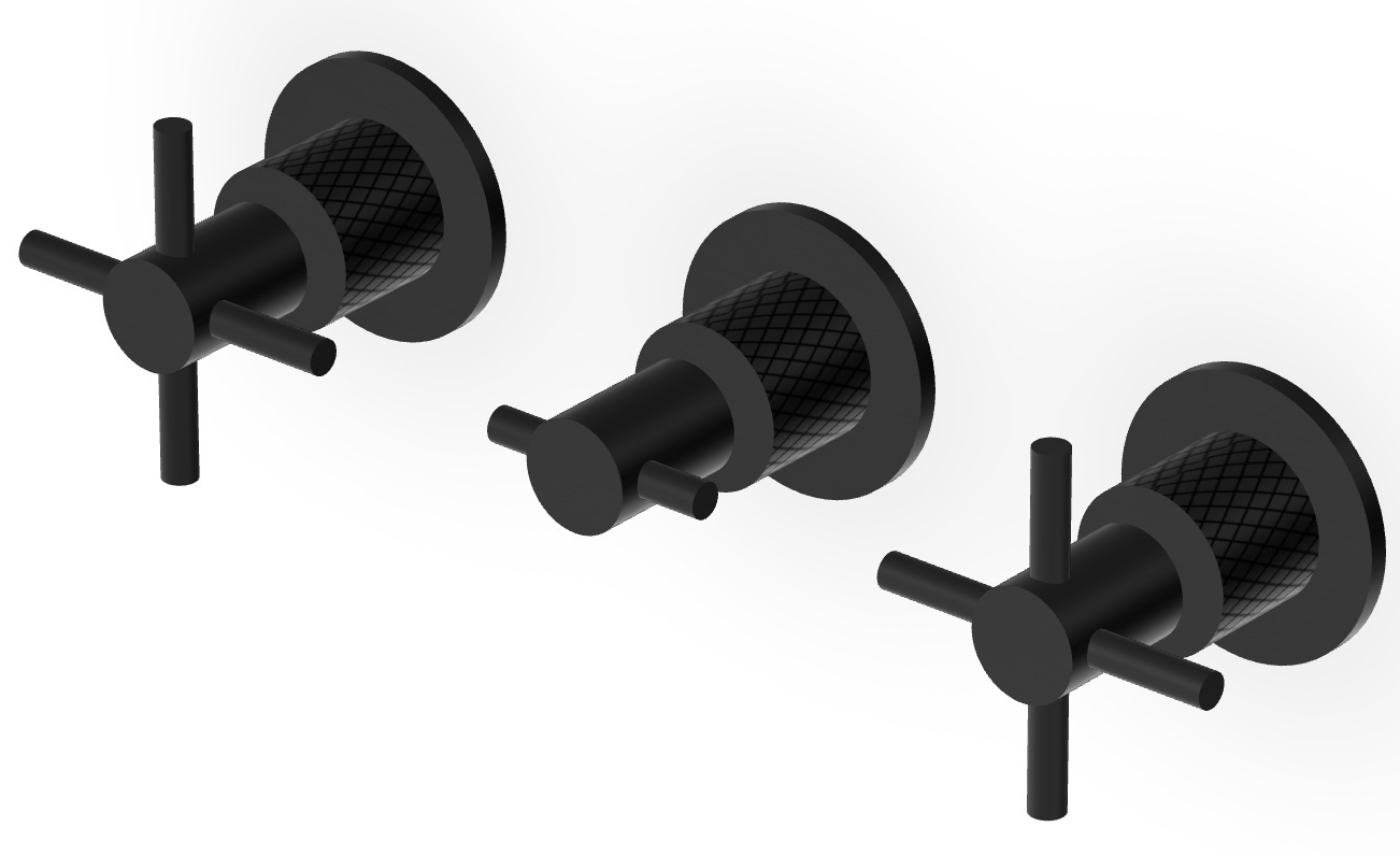 Zucchetti Helm Waschtischarmatur Unterputz schwarz ZHM695.XP81G3