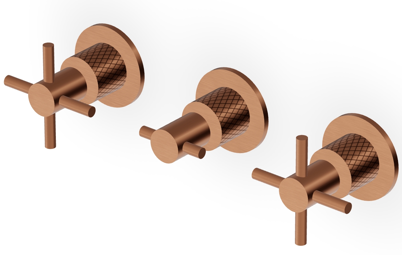 Zucchetti Helm Waschtischarmatur Unterputz kupfer ZHM695.XP91G3