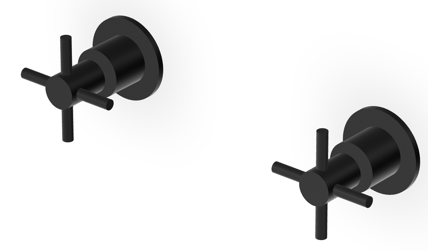 Zucchetti Helm Duschbatterie Unterputz schwarz ZHM738.XP81