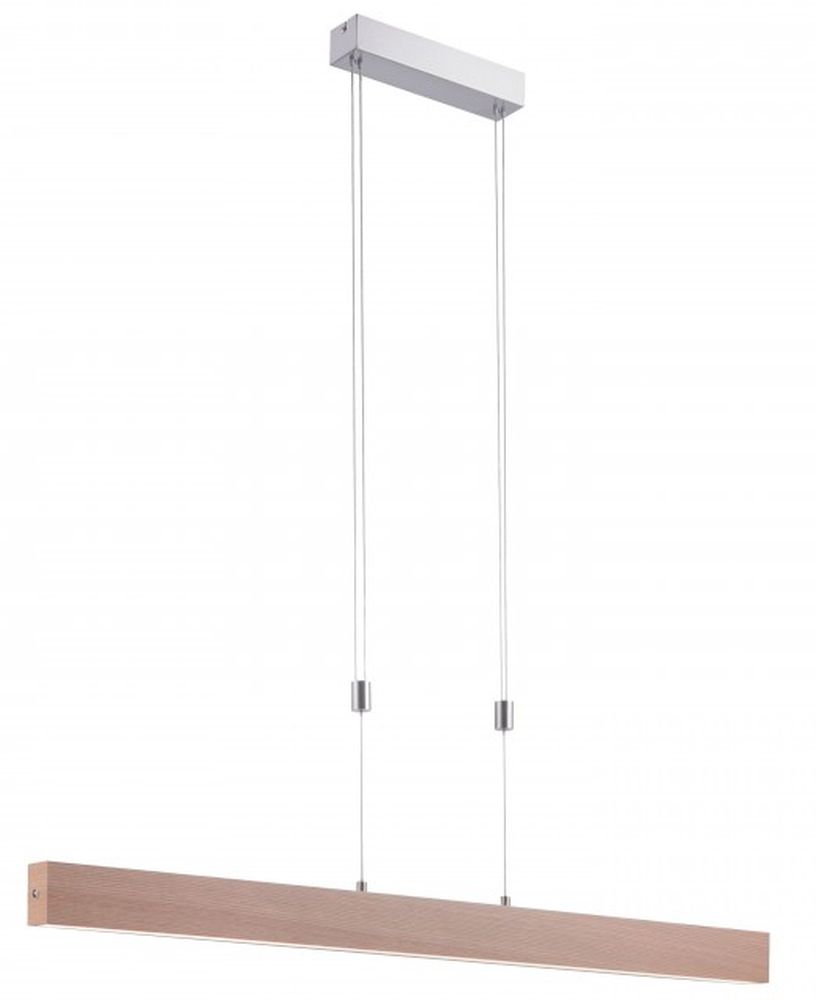 Just Light Amanda Intelligente Hängelampe 1x30 W holz-nickel 11420-78