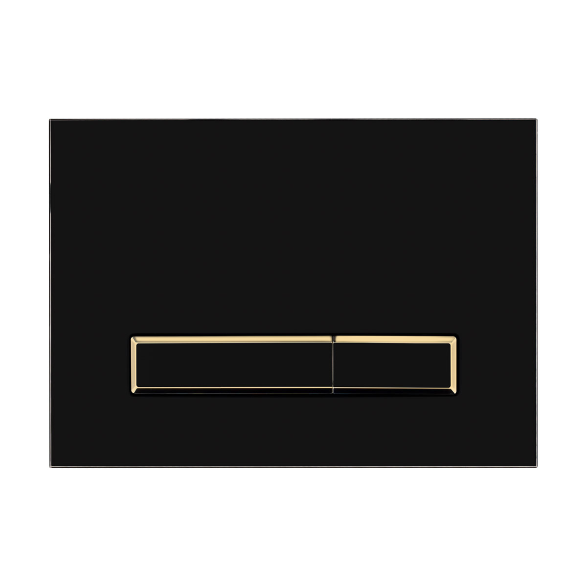 Oltens Torne Betätigungsplatte für Toilette mattschwarz/mattgold/mattschwarz 57105300