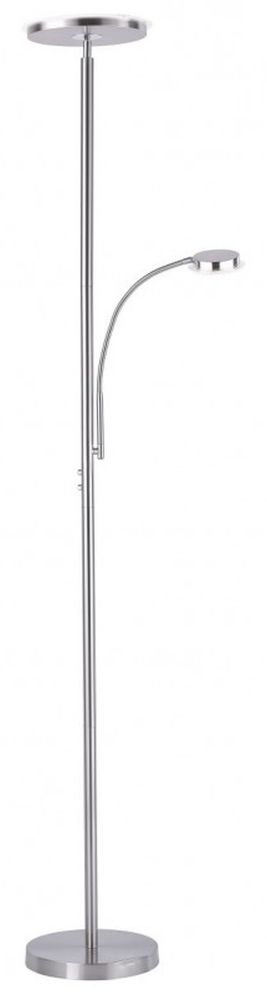 Just Light Hans Stehlampe 2x22 W stahl 11709-55