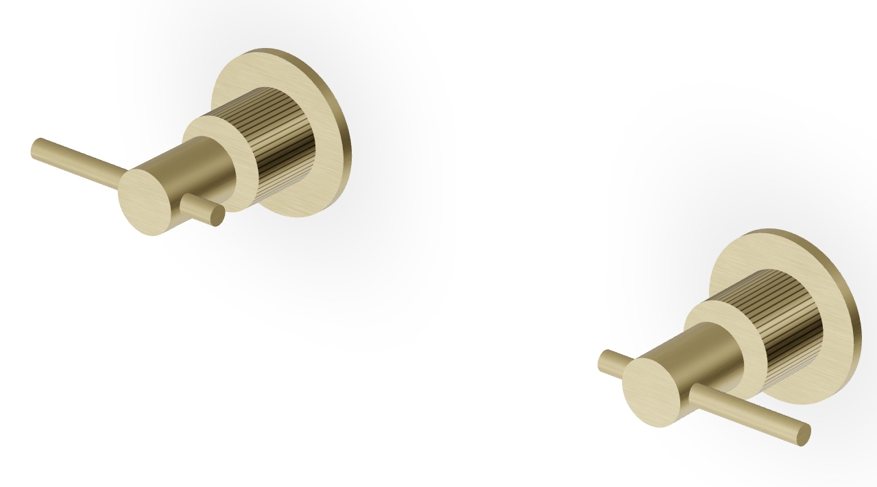 Zucchetti Helm Duschbatterie Unterputz gold ZHL738.XP31G2