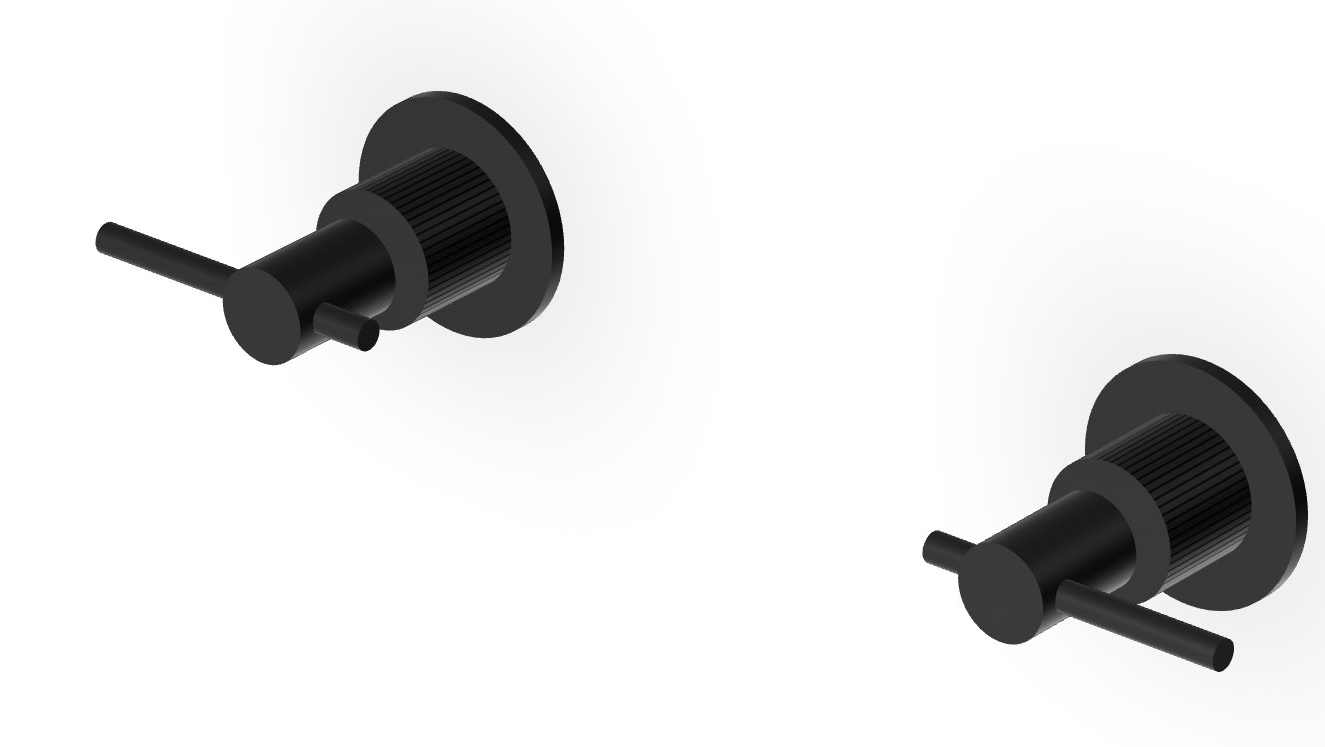 Zucchetti Helm Duschbatterie Unterputz schwarz ZHL738.XP81G2