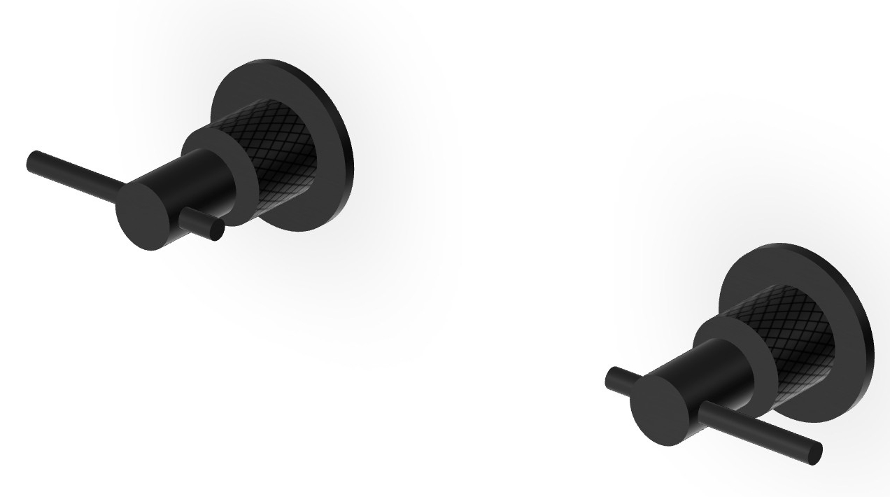 Zucchetti Helm Duschbatterie Unterputz schwarz ZHL738.XP81G3