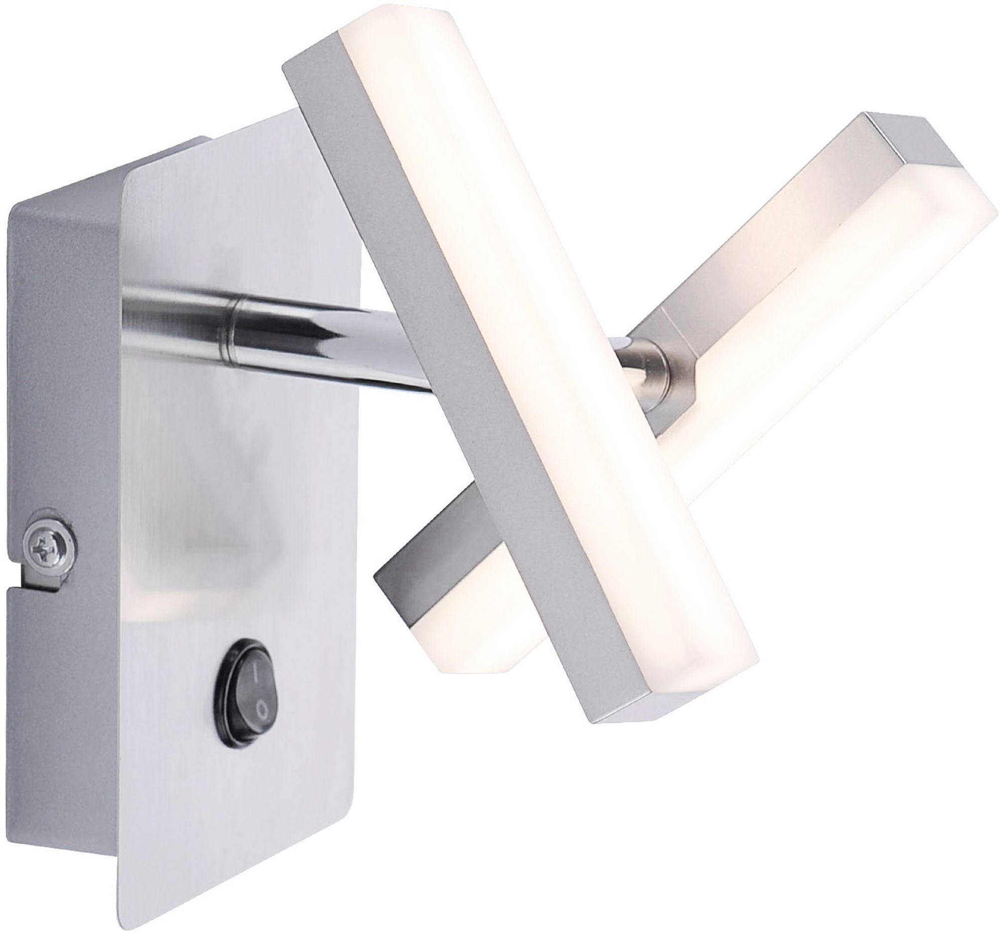 Just Light Rico Leuchter 2x2 W stahl 11276-55