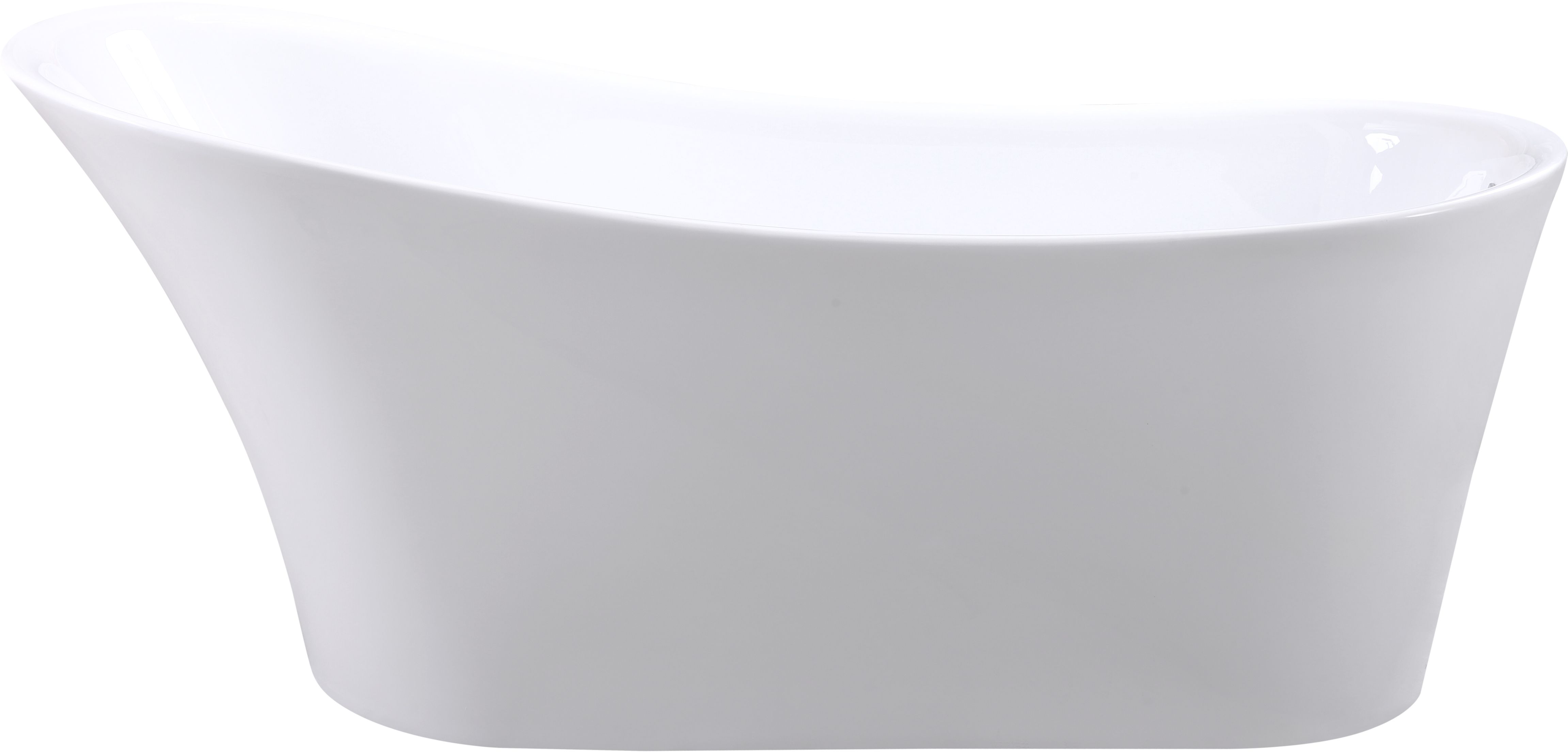 Besco Calima Freistehende Badewanne 170x74 cm oval weiß #WAS-170-CCZ