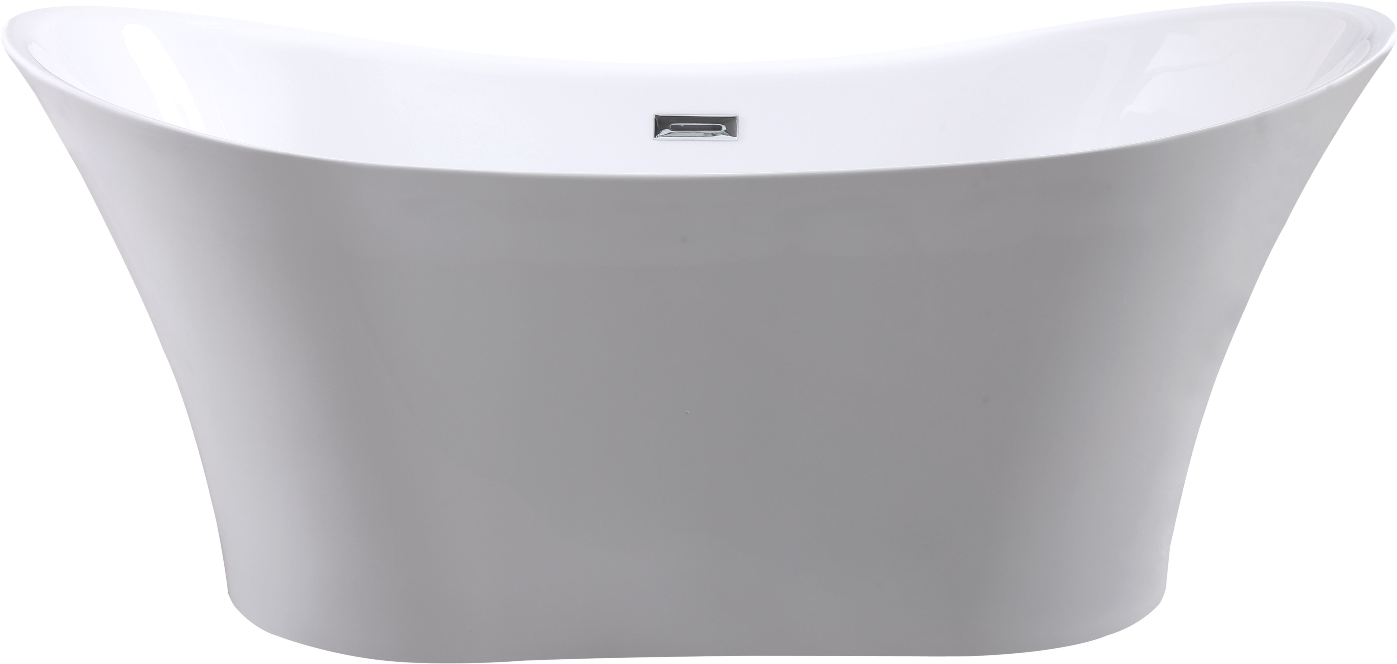 Besco Amber Freistehende Badewanne 170x80 cm oval weiß #WAS-170-ABZ