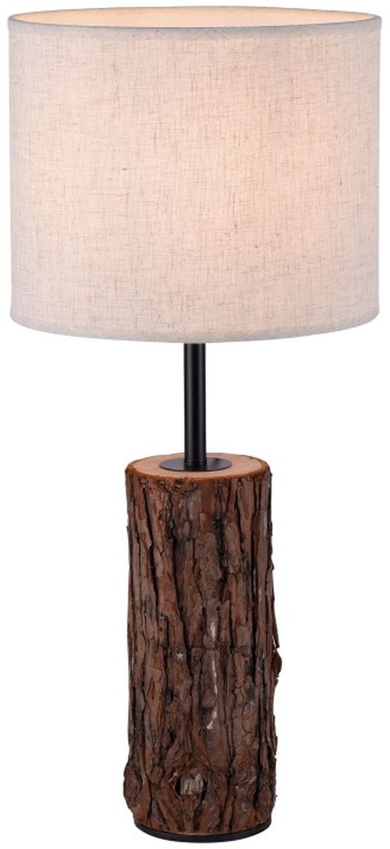 Just Light Bark Tischlampe 1x40 W schwarz-holz-beige 11233-79