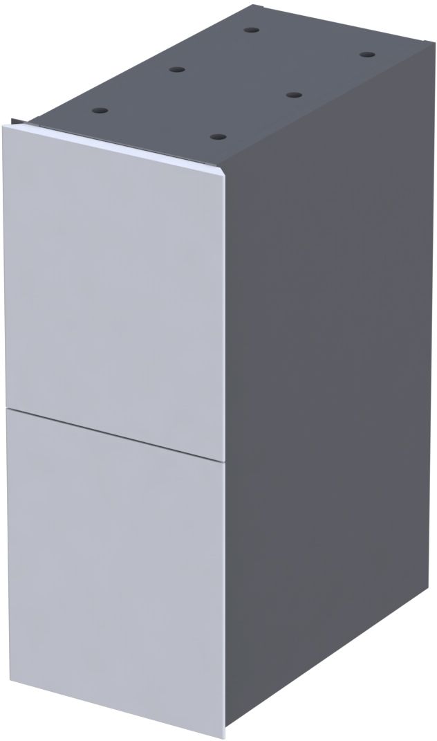 Oristo Louis Kabinett 24x39x55.4 cm weiß OR50-SD2S-24-1