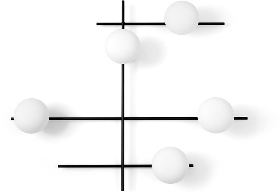Miloox Mikado Leuchter 5x28 W weiß-schwarz 1744.178
