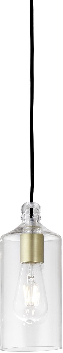 Miloox Ebe Pendelleuchte 1x40 W schwarz-transparent 1744.12