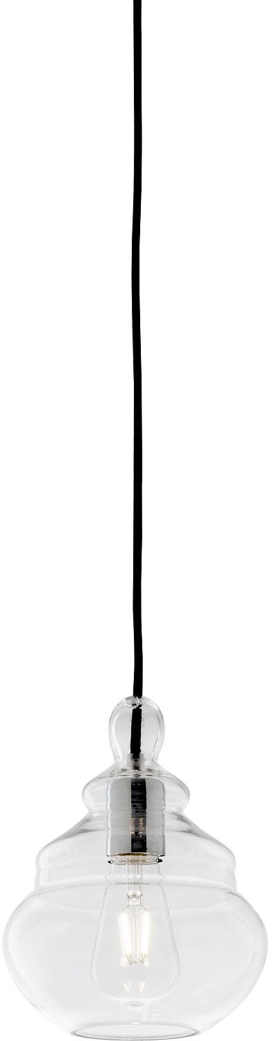 Miloox Adone Pendelleuchte 1x40 W schwarz-transparent 1744.14