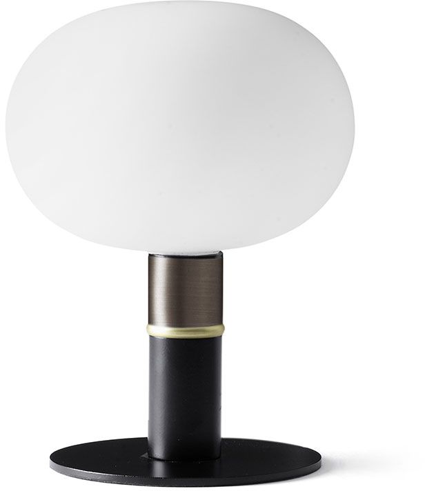 Miloox Mose Tischlampe 1x28 W weiß-schwarz-messing 1744.196