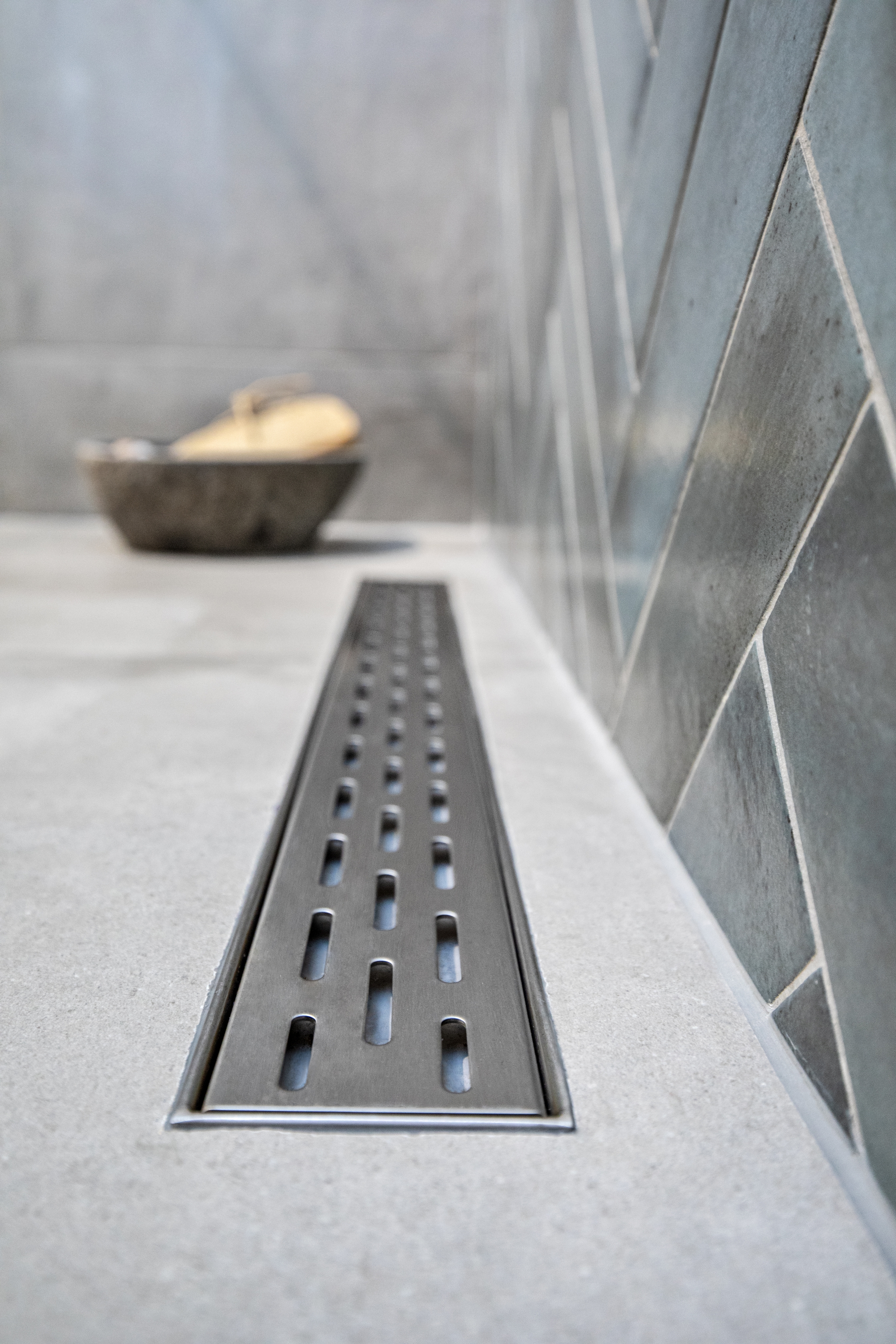 ACO ShowerDrain C Linearer Ablaufrost 108.5 cm stahl 9010.88.79