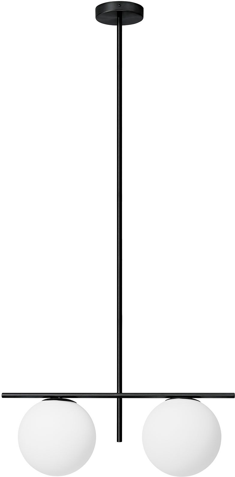 Miloox Jugen Black Deckenlampe 2x40 W weiß-schwarz 1744.200