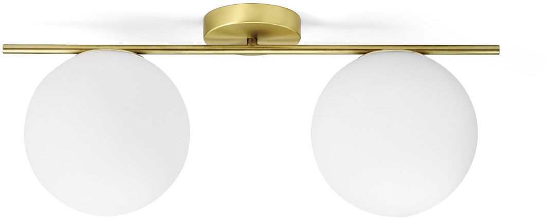 Miloox Jugen Deckenlampe 2x40 W weiß-gold 1744.65