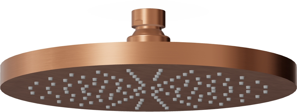 Zucchetti Helm Kopfbrause 20x20 cm rund kupfer Z94263.XP91