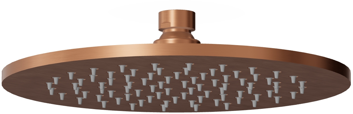 Zucchetti Helm Kopfbrause 22x22 cm rund kupfer Z94261.XP91