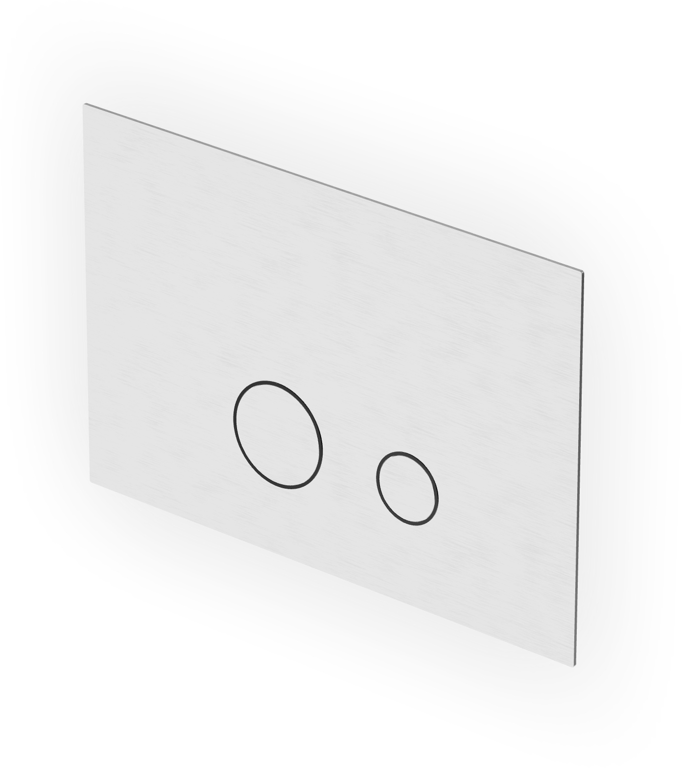 Zucchetti Helm Betätigungsplatte für Toilette stahl Z95340.X