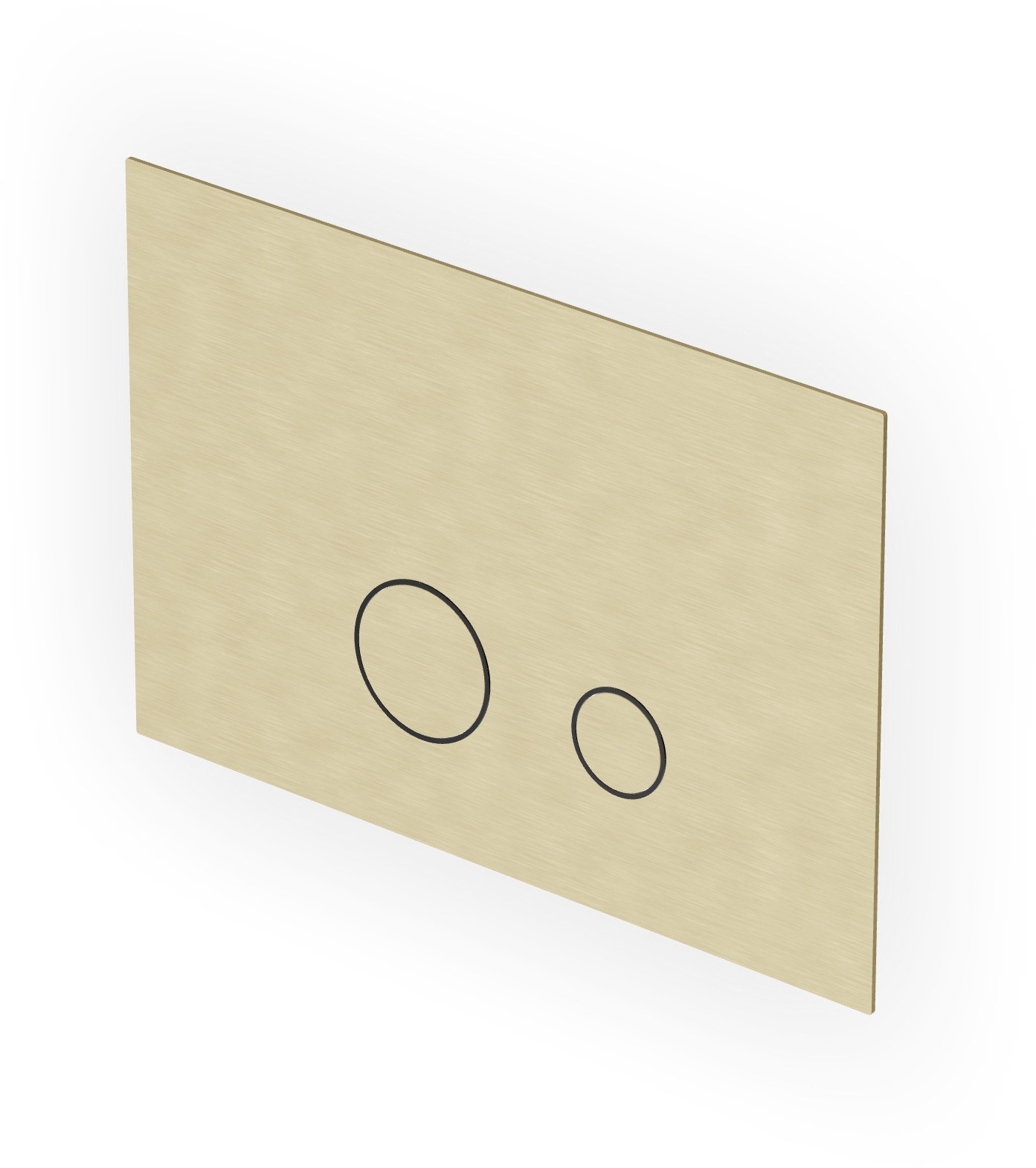 Zucchetti Helm Betätigungsplatte für Toilette gold Z95340.XP31