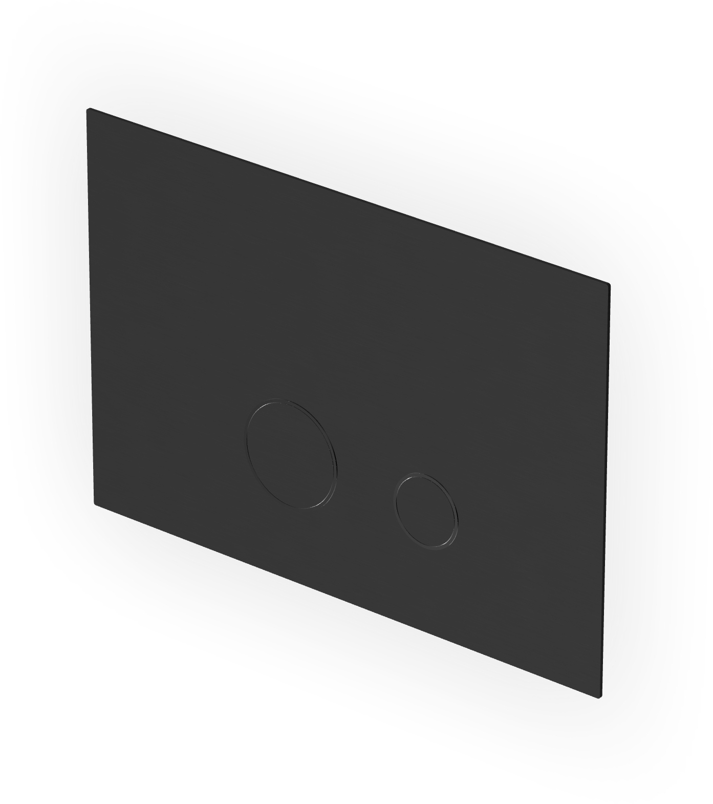 Zucchetti Helm Betätigungsplatte für Toilette schwarz Z95340.XP81