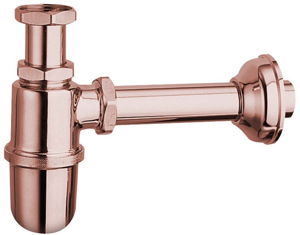Sapho Antea Siphon für das Waschbecken flaschen roségold 9597