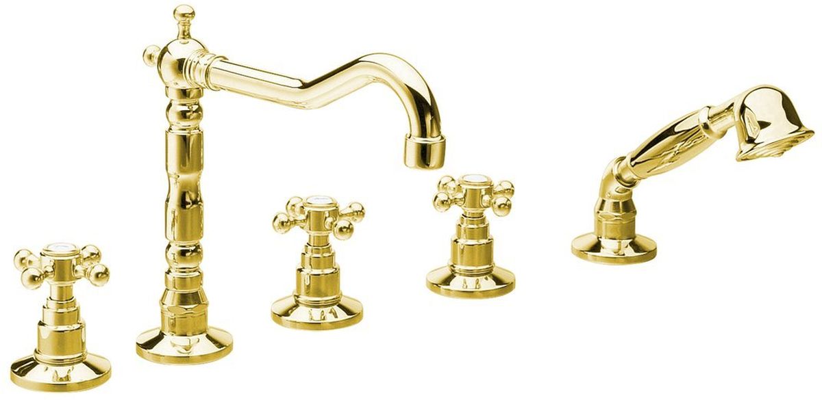 Sapho Antea badewannen- und duscharmatur awannenmontiert gold 3885