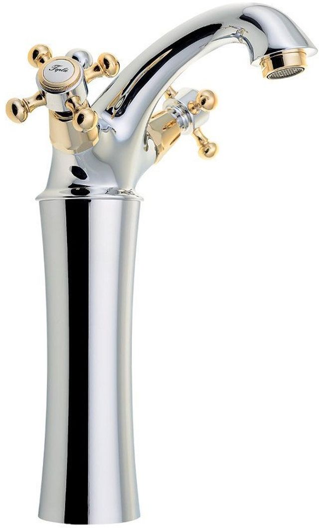 Sapho Antea waschbeckenhahn stehend chrom-gold 3172L