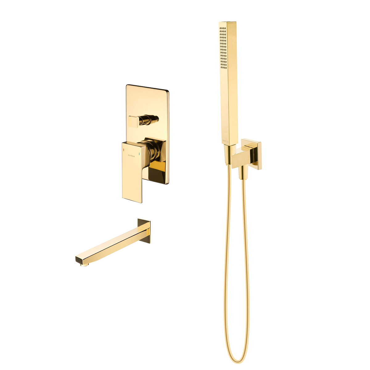 Set Badewannen- und Duscharmatur Oltens Gota 34101800, Auslauf für Badewannenarmatur Oltens Gota 39101800, 37103800, 39303800, 37200800