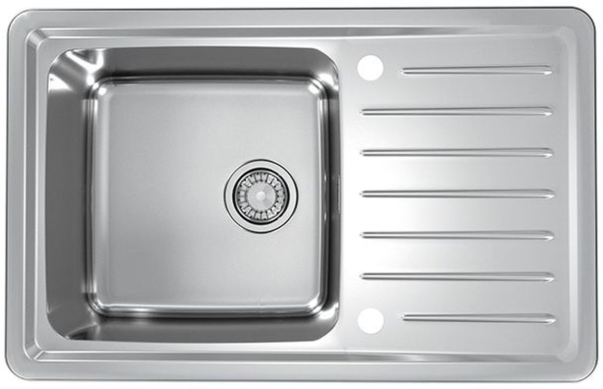 Alveus Galeo stahlspüle 79x50 cm stahl 1128553