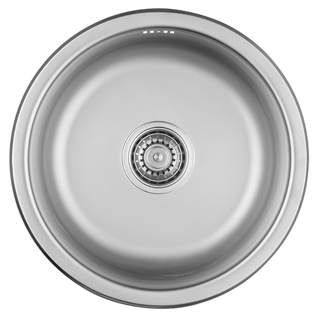 Kuchinox Normal Stahlspüle mit Siphon 43x43 cm SGN088T