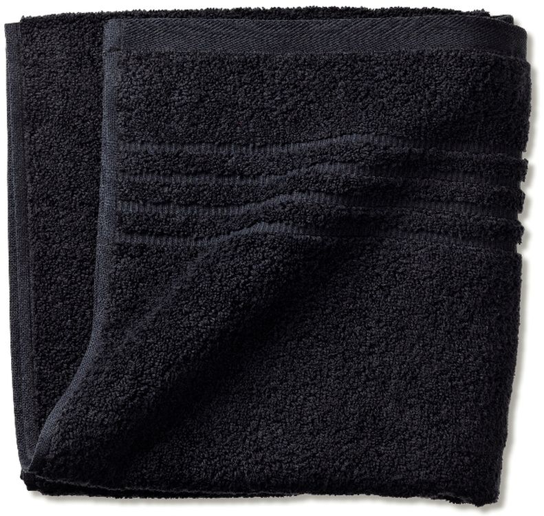 Kela Leonora Handtuch 100x50 cm Baumwolle schwarz 23426