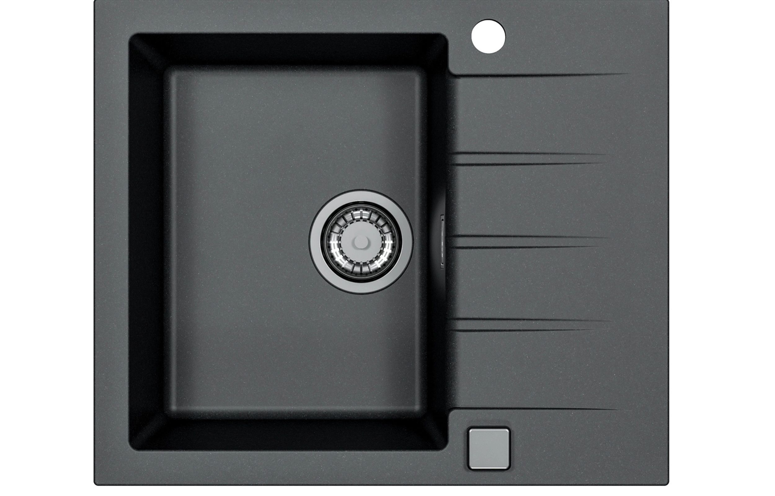 Alveus Cadit Granitspüle 59x50 cm schwarz 1132021