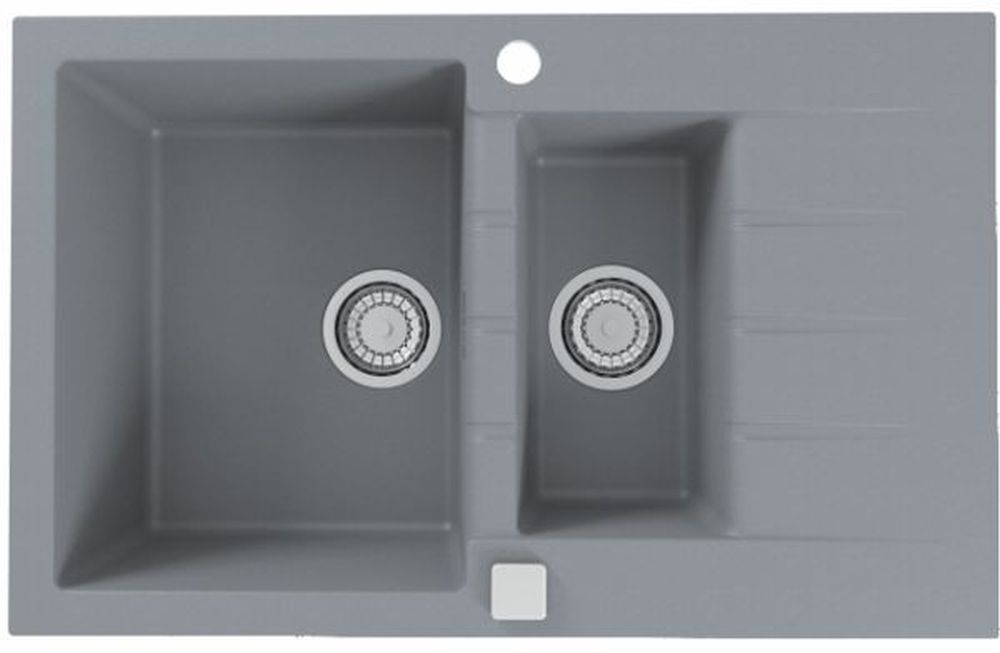 Alveus Cadit granitspüle 79x50 cm grau/graphit/onyx 1131360