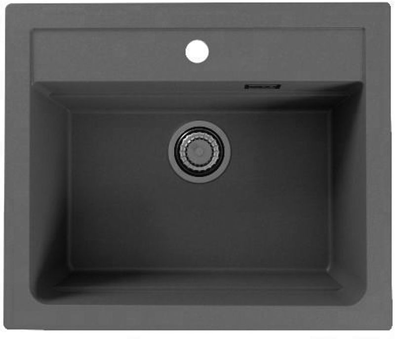 Alveus Atrox granitspüle 59x50 cm grau/graphit/onyx 1131995