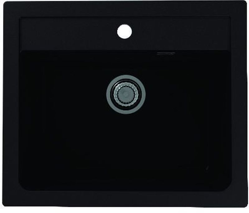 Alveus Atrox granitspüle 59x50 cm schwarz 1131996