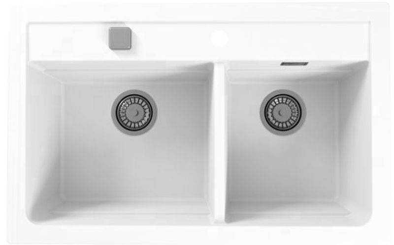 Alveus Atrox Granitspüle 79x50 cm weiß 1131997