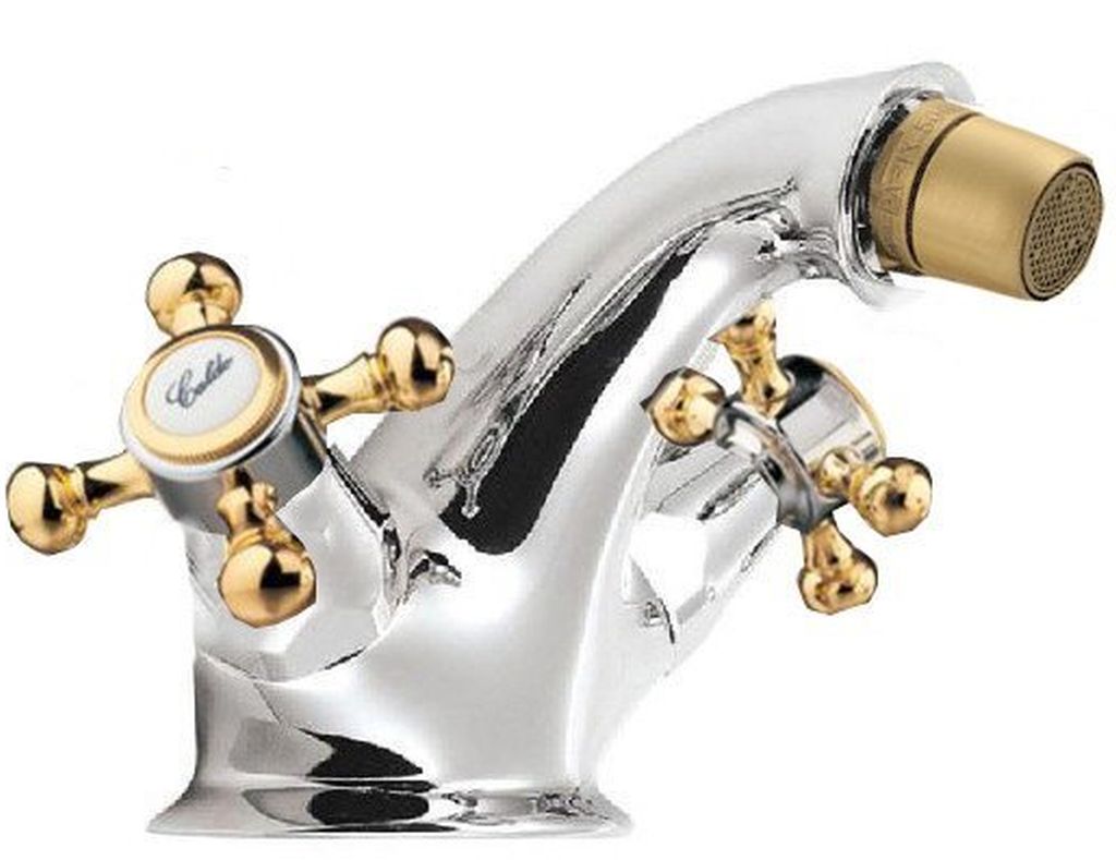 Sapho Antea bidet-wasserhahn stehend chrom-gold 3182