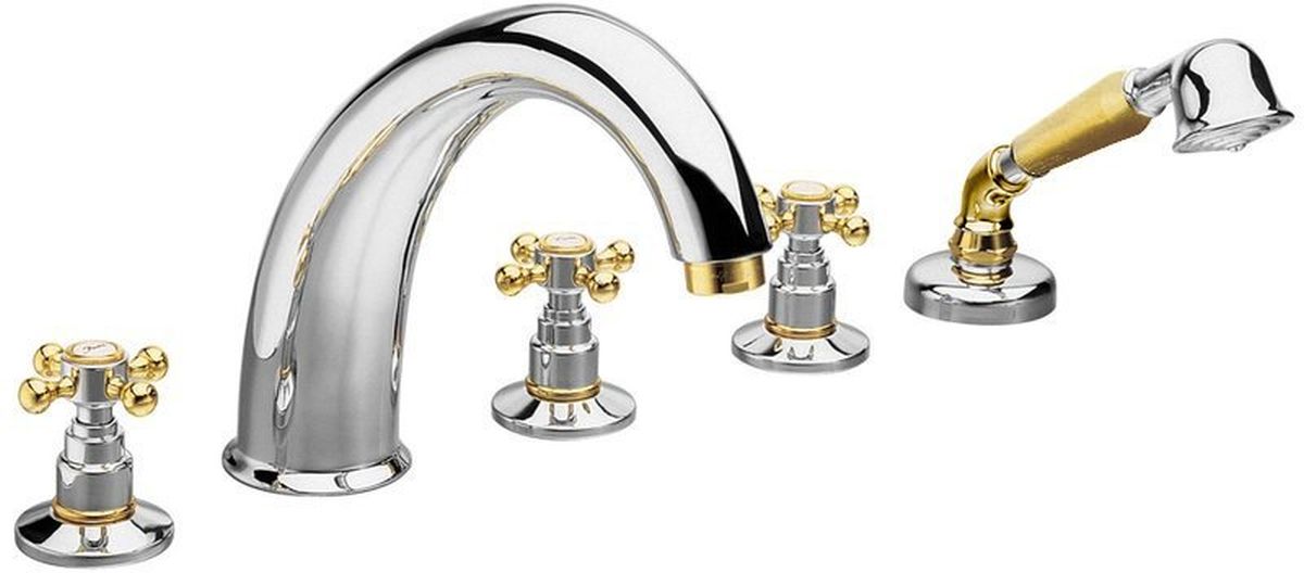 Sapho Antea badewannen- und duscharmatur awannenmontiert chrom-gold 3312