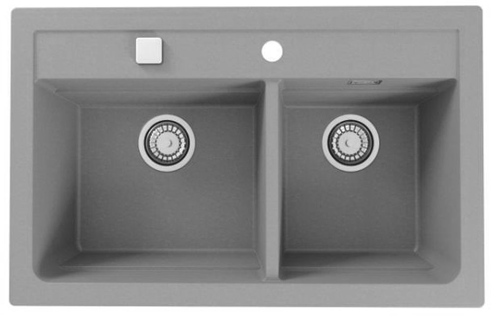 Alveus Atrox granitspüle 79x50 cm grau/graphit/onyx 1132001