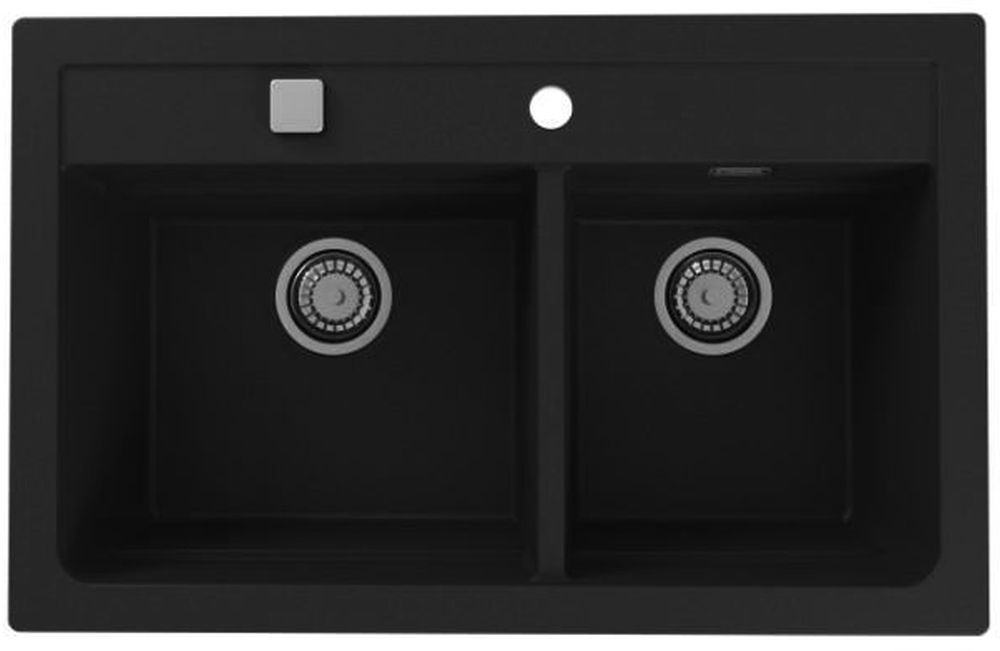 Alveus Atrox Granitspüle 79x50 cm schwarz 1132002