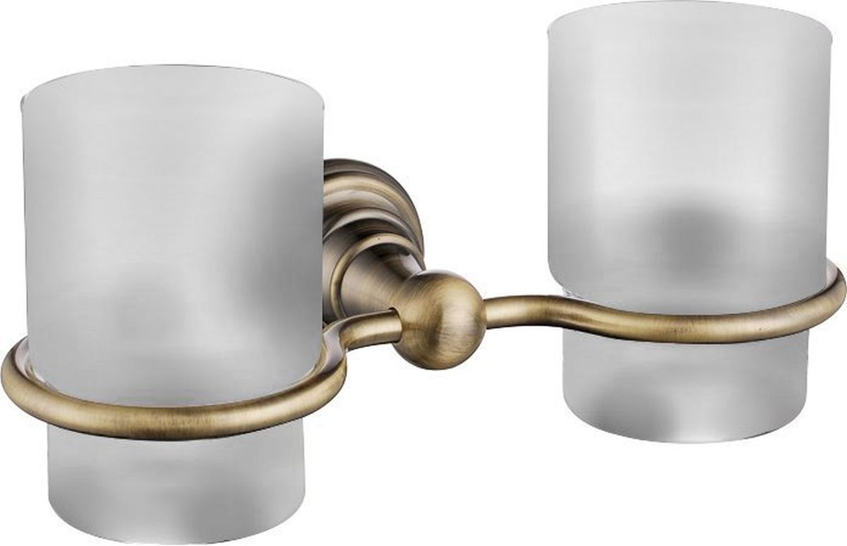 Sapho Diamond Zahnputzbecher weiß-braun 1318-05