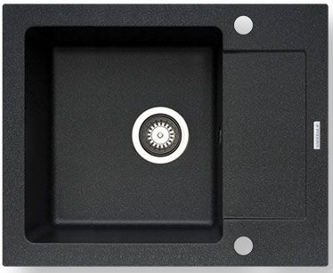 Pyramis Mido Granitspüle 62x50 cm schwarz 070088401