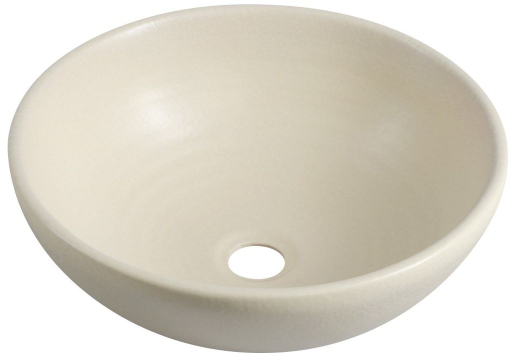 Sapho Attila Waschbecken 42.5x42.5 cm rund Aufsatzwaschbecken braun/beige DK005