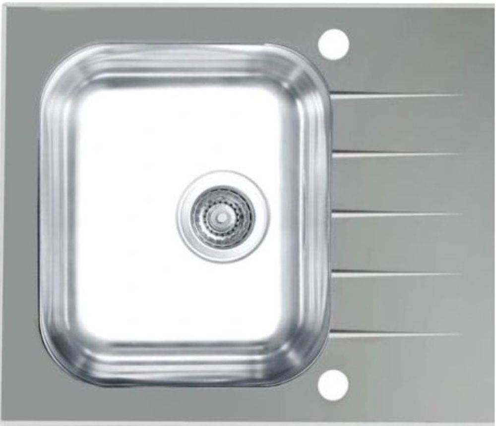 Genesis Vitro Waschbecken aus Glas und Stahl 60x50 cm stahl 1130526