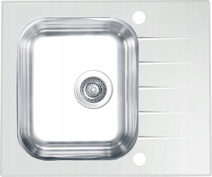 Genesis Vitro Waschbecken aus Glas und Stahl 60x50 cm stahl 1130525